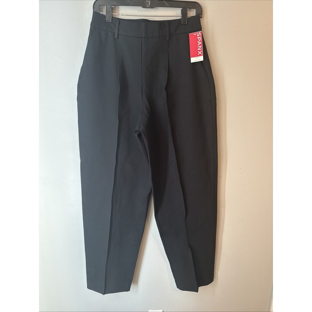 Spanx Ponte  Barrell Leg  Women's Regular Size Medium Black Pants New With Tags
